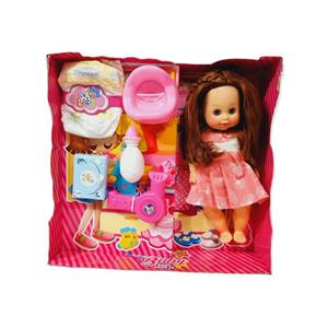 عروسک بی بی مدل APT TOYS کد 65 ارتفاع 38 سانتی متر