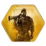 پیکسل خندالو طرح رینبو سیکس Rainbow Six مدل شش ضلعی کد 10321