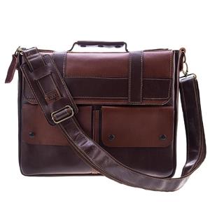 کیف چرم طبیعی گالری ستاک مدل دو جیب Setak Gallery Natural Leather Bag Model G923