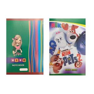 دفتر مشق 60 برگ نیکو مدل دخترانه بسته 2 عددی