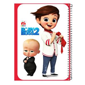 دفتر نقاشی 40 برگ آلما طرح کارتونی مدل boss کد 7472