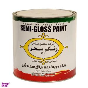 رنگ روغنی نیم مات سفید سحر کد 760 وزن 4 کیلوگرم