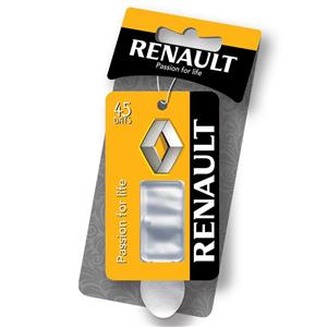 خوشبو کننده خودرو کوئیک کلین طرح Renault رایحه قهوه تلخ حجم 4.5 میلی گرم 