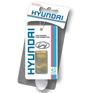 خوشبو کننده خودرو کوئیک کلین طرح Hyundai-V با رایحه وانیل حجم 4.5 میلی گرم 