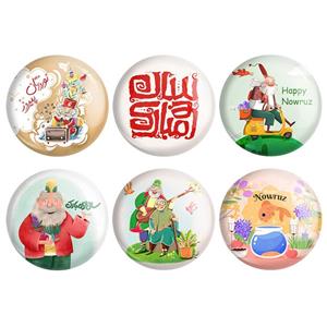 مگنت خندالو طرح نوروز کد 1550A مجموعه 6 عددی
