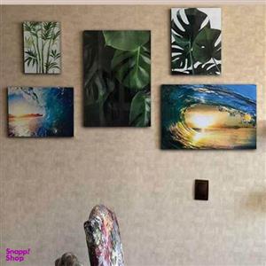 تابلو شاسی بکلیت طرح طبیعت و موج دریا مدل SH-288 مجموعه 5 عددی