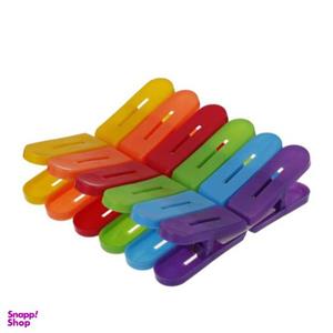 گیره لباس مدل رنگین کمان بسته 12 عددی