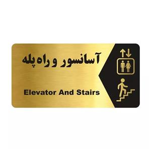 تابلو راهنما طرح آسانسور و راه پله مدل NG191