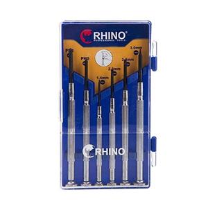 مجموعه 6 عددی پیچ گوشتی ساعتی رینو مدل RPT351D Rhino RPT351D 6pcs Precision Screwdriver