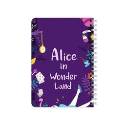 دفترچه یادداشت بامبیلیپ مدل چوبی طرح آلیس در سرزمین عجایب کد 3698803