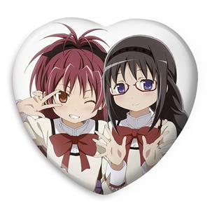 پیکسل خندالو طرح همورا و ساکورا انیمه مادوکا مجیکا Madoka Magica مدل قلبی کد 18407