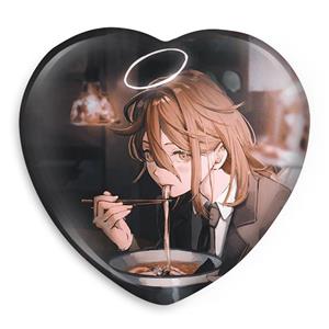 پیکسل خندالو طرح فرشته انیمه مرد اره ای Chainsaw Man مدل قلبی کد 17884