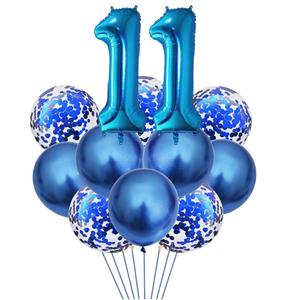 بادکنک مسترتم طرح کروم شیشه ای پولکی پلاس کد 11 بسته 12 عددی