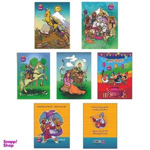 دفتر نقاشی 20 برگ هیلا طرح شاهنامه ای بسته 7 عددی