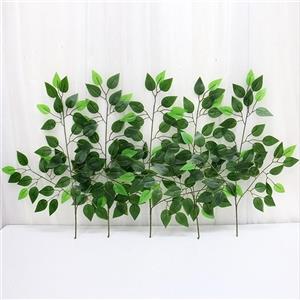 گل مصنوعی مدل بوته برگ درخت بنیان بسته 4 عددی