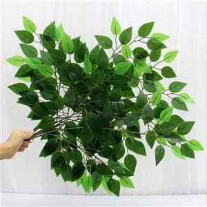 گل مصنوعی مدل بوته برگ درخت بنیان بسته 12 عددی