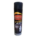 اسپری تمیز کننده و براق کننده لاستیک جردن مدل Tyre Wax حجم 650 میلی لیتر