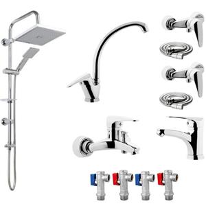 ست شیرآلات  شیرالات رز مدل تالیا رویال مجموعه 12 عددی