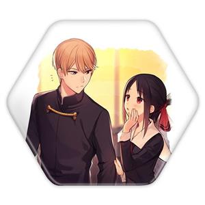 پیکسل خندالو طرح کاگویا و میوکی انیمه کاگویا ساما مدل شش ضلعی کد 15993