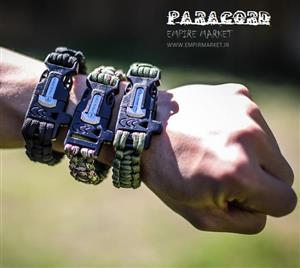 دستبند کاربردی تاکتیکال چریکی پاراکورد PARACORD BRACELET 