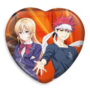 پیکسل خندالو طرح سوما و ارینا انیمه جنگ غذاها Food Wars مدل قلبی کد 16993