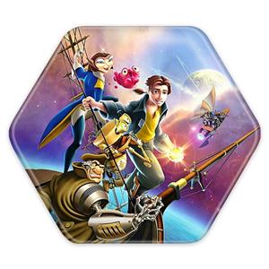 پیکسل خندالو طرح انیمیشن سیاره گنج Treasure Planet مدل شش ضلعی کد 13760 