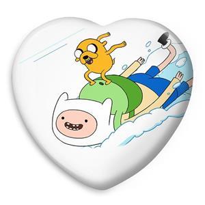 پیکسل خندالو طرح جیک و فین وقت ماجراجویی Adventure Time مدل قلبی کد 20812 