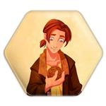 پیکسل خندالو طرح انیمیشن سیاره گنج Treasure Planet مدل شش ضلعی کد 13763