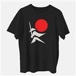 تی شرت آستین کوتاه پسرانه مدل سامورایی ژاپنی کد ANM281