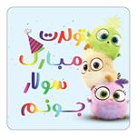 مگنت کاکتی طرح تولد سولار مدل پرندگان خشمگین Angry Birds کد mg59151