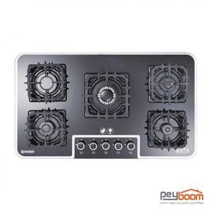 اجاق گاز 5 شعله شیشه ای درخشان کد G637