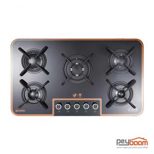 اجاق گاز 5 شعله شیشه ای درخشان کد G636