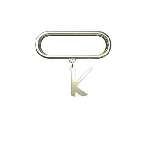 آویز ساعت طلا 18 عیار زنانه مدوپد مدل حرف K کد SL1-1571