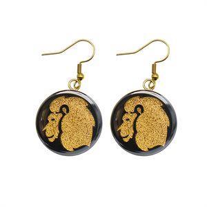 گوشواره زنانه آلتین هنر مدل ماه مرداد