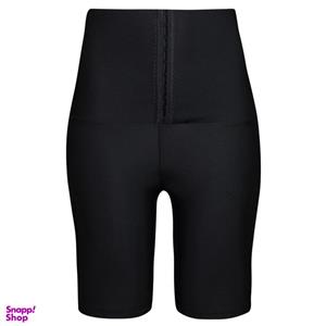 شلوارک ورزشی زنانه فیتن فرخ زادی مدل کمر گنی قزن دار کد 4668-326 رنگ مشکی