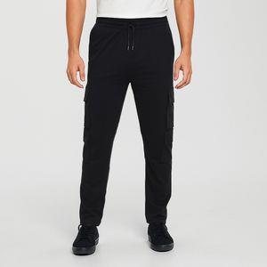 شلوار مردانه مدل کارگو کد B-4034 رنگ مشکی