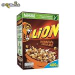 غلات صبحانه کاراملی و شکلاتی نستله لیون 400 گرمی - nestle lion