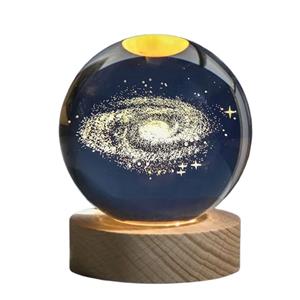 چراغ خواب مدل گوی کریستالی راه شیری 3D