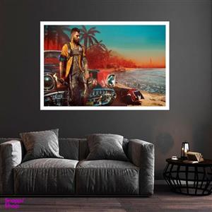 تابلو بکلیت طرح بازی Far Cry مدل قاب شاسی W-s8783