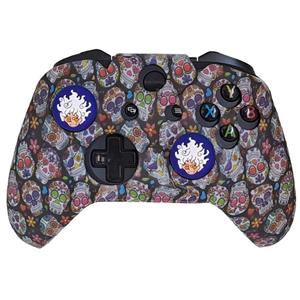 محافظ دسته ایکس باکس وان طرح جمجمه رنگی مدل Skull ONE026 به همراه روکش آنالوگ