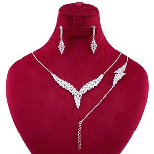 نیم ست نقره زنانه مدل آمیتیس AMT-N209 -