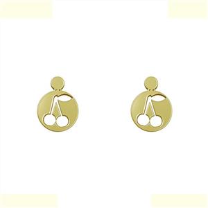 گوشواره طلا 18 عیار زنانه مدوپد مدل گیلاس کد GA1-10886 -