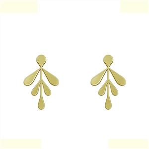 گوشواره طلا 18 عیار زنانه مدوپد مدل برگ کد GA1-11122 -