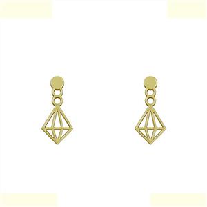 گوشواره طلا 18 عیار زنانه مدوپد مدل الماس کد GA1-11124 -