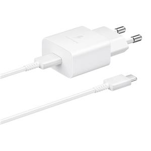 شارژر دیواری سامسونگ مدل EP-T1510XWEGWW به همراه کابل تبدیل USB-C 