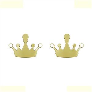 گوشواره طلا 18 عیار زنانه مدوپد مدل تاج کد GA1-12321 -