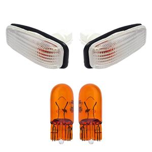 چراغ گلگیر خودرو قطعه سازان کبیر مدل LIGHT-SAMANDWH-30951 مناسب برای سمند سورن به همراه لامپ مجموعه 4 عددی