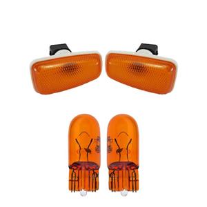 چراغ گلگیر خودرو قطعه سازان کبیر مدل LIGHT-PRIDEORG-30946 مناسب برای پراید به همراه لامپ مجموعه 4 عددی