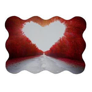 پادری مدل دالبر طرح قلب کد 6223 سایز 80x110 سانتی متر