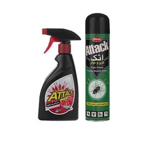 اسپری سوسک کش اتک مدل G-02 حجم 900 میلی لیتر مجموعه 2 عددی